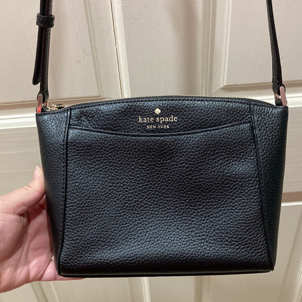 Kate Spade Black Monica Crossbody Purse Bag - Picture 2 of 14
